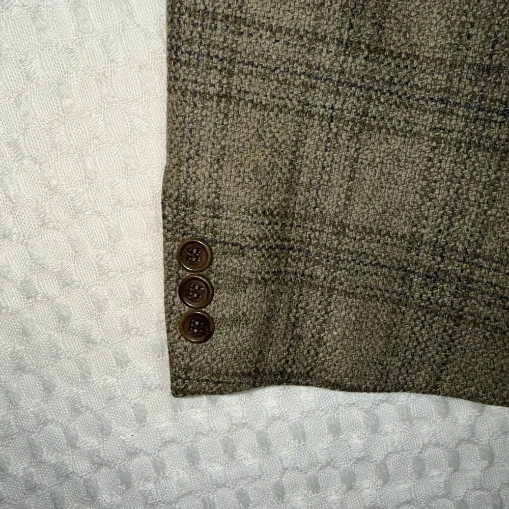 VintageEmanuel Ungaro Men's Wool Cashmere Tweed Sport Coat Blazer 2 Button Italy